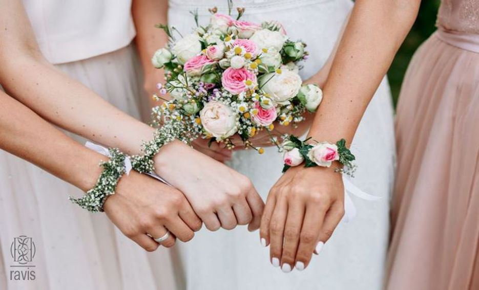 آموزش حلقه گل دست عروس